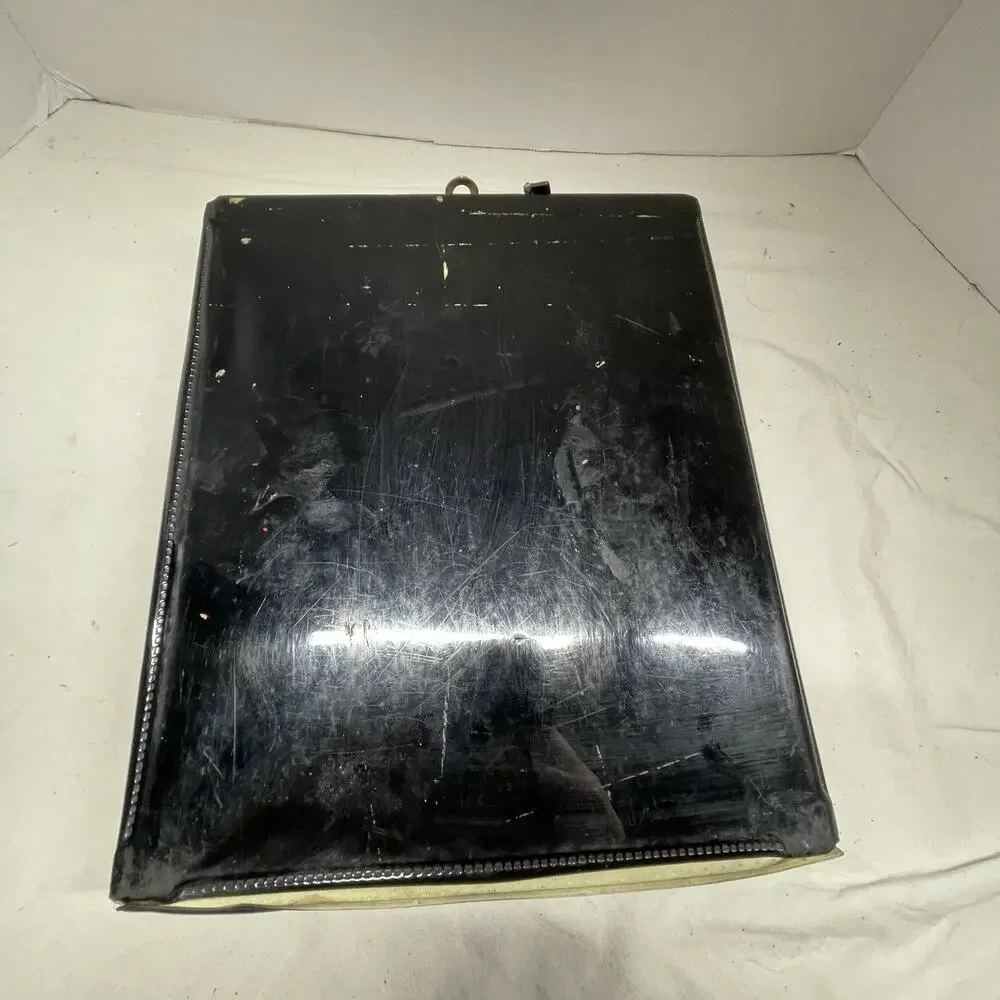 Original Vtg 1962 Barbie Doll Black Vinyl Wardrobe Carry Case Enchanted Evening